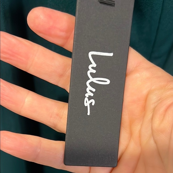 Lulus Never look back Hunter Green backless midi dress size medium NWT - Picture 7 of 15